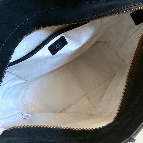 UGG Black Heritage Suede North South Tote - Picture 7 of 8